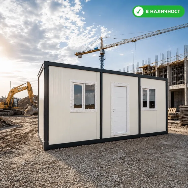 Жилищен контейнер Контейнер с баня и тоалетна 3x7