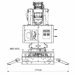 Мини кран Befard XM 2500 roto image 16