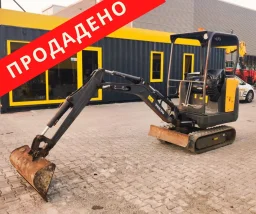 Мини багер Volvo EC15C / 2348 реални мото часа 